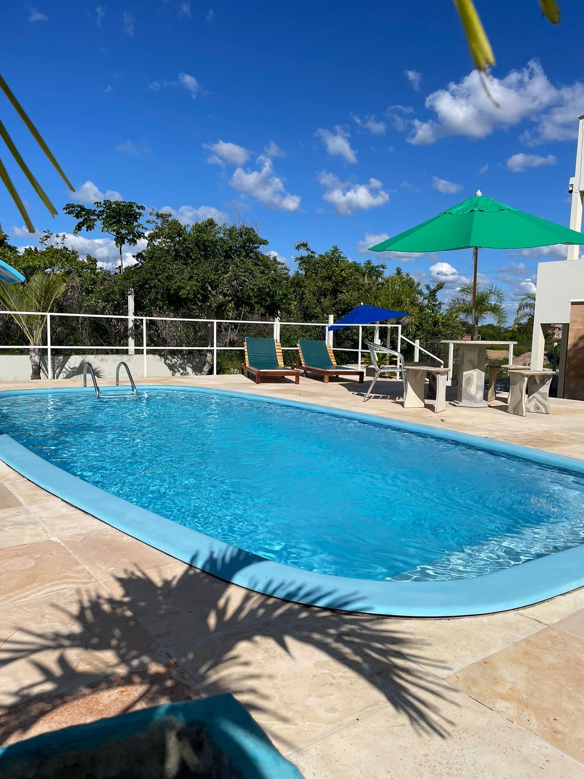 Foto da área da piscina